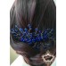 Гребенче-украса за коса за абитуриентка - Gold and Blue by Rosie